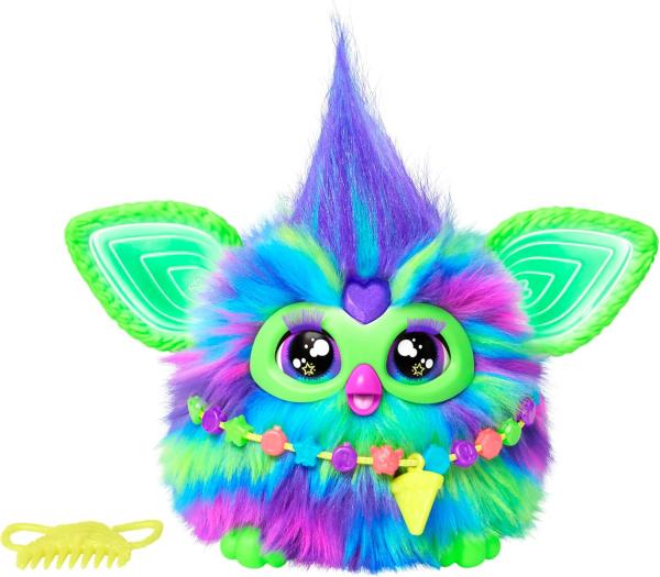 Image Peluche Parlante Hasbro Furby Galaxie - Dès 6 Ans - Brille dans Le Noir