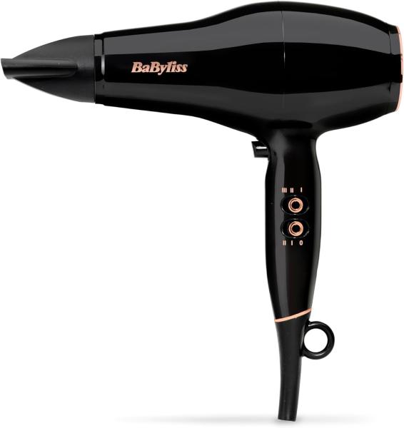 Image Sèche-cheveux BaByliss D5245E Pro Power - 2300W -  Fonction ionique anti-frizz - Noir