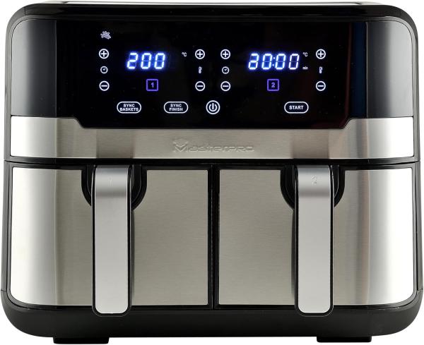 Image Airfryer Multifonction MasterPRO Rocket Duo 900 - Friteuse sans Huile - 9L - 2100W - Noir