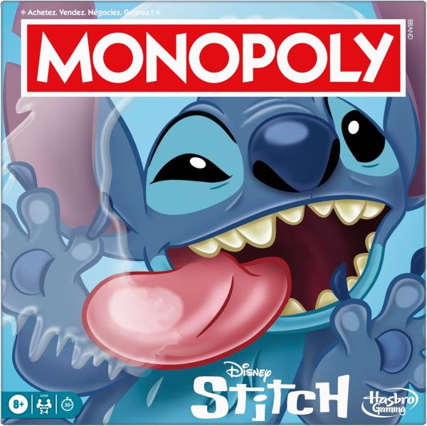 Image Hasbro Gaming Monopoly édition Disney Stitch - Jeu de Plateau - Version française