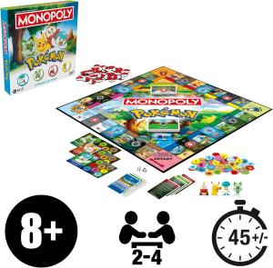 Image Hasbro Gaming Monopoly édition Pokémon - Jeu de Société- Plateau Version française - A partir de 8 ans