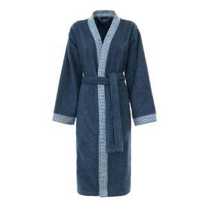 Image Descamps Nymphea - Kimono Clair Obscur - Peignoir 100% coton Jacquard, 500 gr/m²