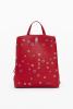 Image Desigual Sac à dos moyen à clous Pour Femme - Rouge - Effet cuir -  26,70 x 10,20 x 35,50 cm