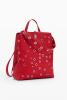 Image Desigual Sac à dos moyen à clous Pour Femme - Rouge - Effet cuir -  26,70 x 10,20 x 35,50 cm