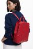 Image Desigual Sac à dos moyen à clous Pour Femme - Rouge - Effet cuir -  26,70 x 10,20 x 35,50 cm