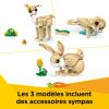 Image L’adorable Lapin LEGO 31162 Creator 3-En-1 - Transformable en Lama ou en Phoque - 326 PCS - Dès 8 ans