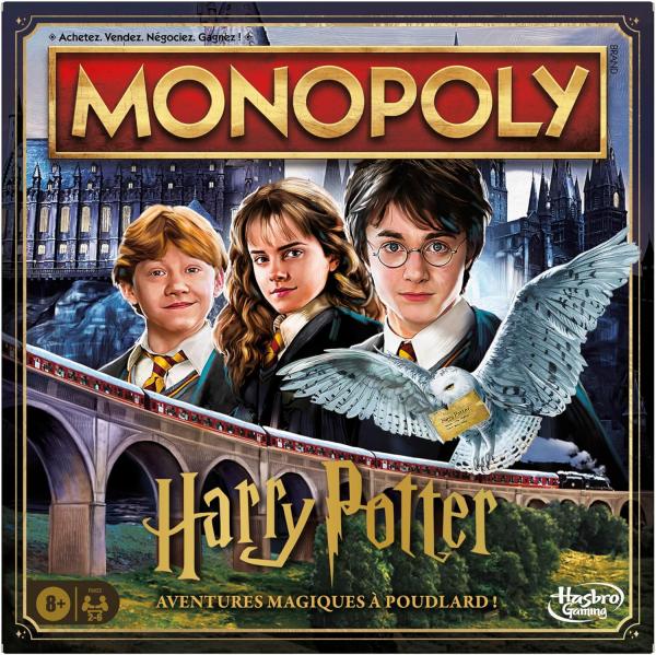 Image Hasbro Gaming Monopoly Harry Potter - Aventures Magiques à Poudlard - Jeu de Société pour 2-6 Joueurs