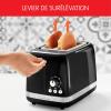 Image Moulinex LT301810 Soleil  - Grille-pain 2 fentes larges, Design vintage retro
