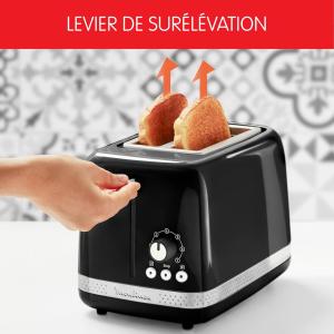 Image Moulinex LT301810 Soleil  - Grille-pain 2 fentes larges, Design vintage retro