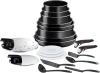 Image Set 20 Pièces Tefal L1599402 Ingenio Easy On - Fabriqué en France - Noir