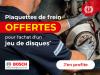 Image 4 Plaquettes de frein Bosch offertes pour l'achat d'un jeu de 2 disques Bosch