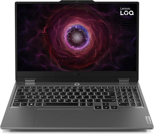 Image PC Portable 15,6" Gaming Lenovo LOQ 15AHP9 - FHD 144Hz (Ryzen 7 8845HS, RAM 16Go, SSD 512Go, RTX 4050-6GB, Win 11) - Azerty - Gris