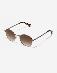 Image Hawkers Gold Havana MOMA - Lunettes de soleil Unisexe -  Verres TR18 Gradient Marron