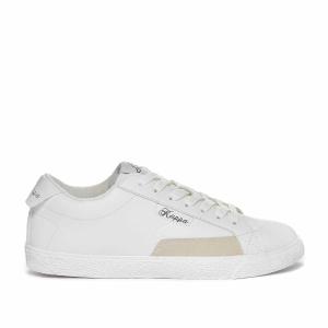Image Kappa Astrid - Chaussures Basses Femme - Taille 36 à 39 - Blanc, gris foncé