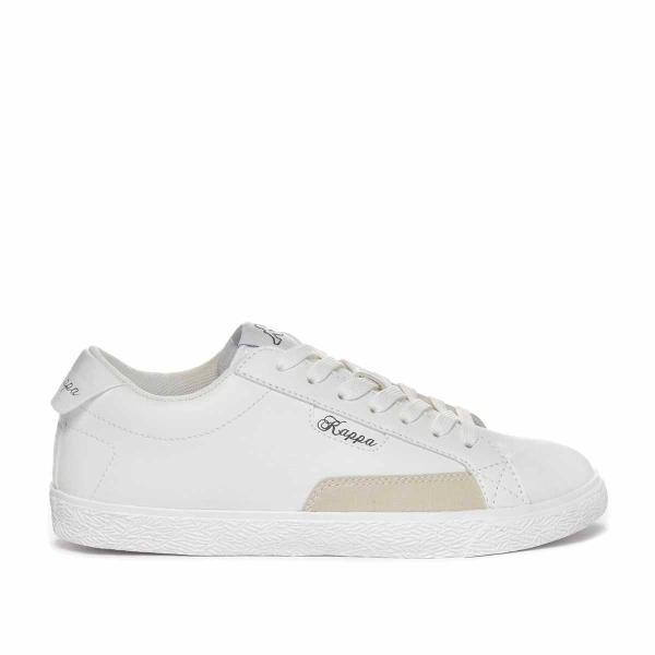Image Kappa Astrid - Chaussures Basses Femme - Taille 36 à 39 - Blanc, gris foncé