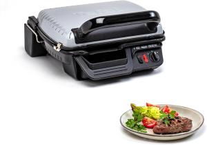 Image Grille Viande Tefal GC305012 Ultra Compact - 2000W - Grill électrique - Noir, Métallique, Titane