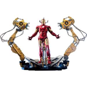 Image Figurine Iron Man 2 - Echelle 1/4 Mark Iv avec portique d'habillage - 49cm - Hot Toys Modèle MAR24101201 Sideshow  - Collector