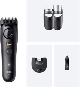 Image Tondeuse À Barbe Braun BT5520 Series 5 - Étanche, Molette De Précision + 4 Accessoires