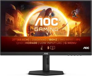 Image Ecran PC 27" AOC Gaming Q27G4XD - 80Hz, 1 ms - 2560x1420 - Noir