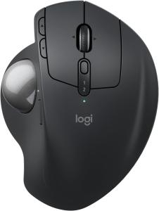 Image Souris Ergonomique Logitech MX Ergo S - Sans Fil Avec Trackball - USB-C - Rechargeable - PC/Mac - Noir