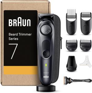Image Tondeuse À Barbe Homme Braun BT7441 Series 7 + Accessoires - Jusqu'à 100min d'autonomie - Noir