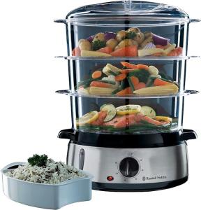 Image Cuiseur Vapeur Russell Hobbs 19270-56 Cook@Home - 9L - 800W + Accessoires