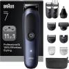 Image Tondeuse Multifonction Braun AIO7540 Series 7 ProBlade - Kit 11-En-1 - Technologie AutoSense - Bleu