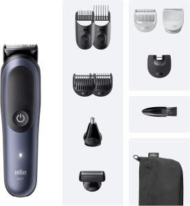 Image Tondeuse Multifonction Braun AIO7540 Series 7 ProBlade - Kit 11-En-1 - Technologie AutoSense - Bleu