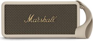 Image Enceinte Portable Marshall MIDDLETON - Haut-Parleur Bluetooth Sans Fil - Étanche IP67 - Jusqu'à 20h d'autonomie - Noir et Laiton ou Crème Beige