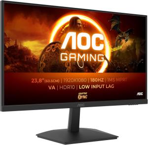Image Ecran PC Gaming 24" AOC 24G15N - Dalle VA, 180Hz, 1ms - HDR10 - Noir