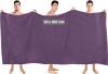 Image Pack 2 Draps de Bain Utopia Towels - Serviettes de Bain Extra Large 100% Coton - 90 x 180 CM - Prune Violet
