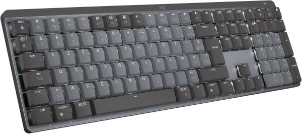 Image Clavier Mécanique Logitech MX Mechanical - Sans Fil Rétroéclairé - USB-C - Multiplateforme - AZERTY - Gris