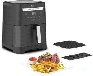 Image Airfryer Moulinex EZ801810 Easy Fry & Grill XXL - Friteuse sans huile + gril - 6,5L - Noir