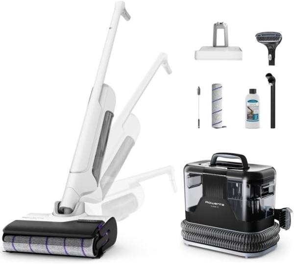Image Pack Rowenta X-Clean 10 et Clean it - Lot Aspirateur et Shampouineuse - Modèle GZ7540WO + IN5010F0