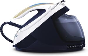 Image Centrale Vapeur Philips GC9635/20 PerfectCare Elite - 2700W - Technologie OptimalTEMP, Mode ECO, T-ionicGlide - Bleu/Blanc