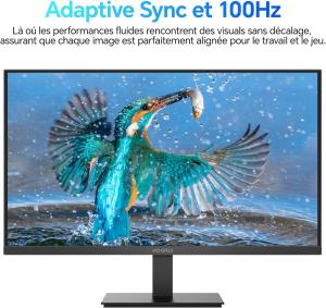 Image Ecran PC 27" FHD KOORUI E2711F - PS,Adaptive Sync HDMI 1.4, Eye Care - Noir