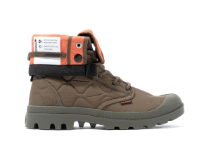 Image Palladium BAGGY RE-QUILTED - Unisexe - Taille 36 à 45 - Olive NIght, Noir et Caramel
