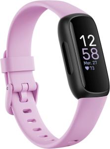 Image Tracker d’activité Google Fitbit Inspire 3 - Bracelet Suivi Sport et Santé - Jusqu'à 10j d'Autonomie - Android et iOS, - Parme, Noir ou Jaune