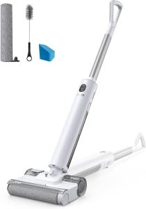 Image Aspirateur Laveur JONR S20 Pro - Design Plat à 180° Sans Fil - Blanc