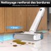 Image Aspirateur Laveur JONR S20 Pro - Design Plat à 180° Sans Fil - Blanc