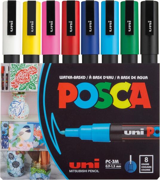 Image Marqueurs PC3M POSCA Mitsubishi Pencil - Tout Support