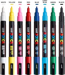 Image Marqueurs PC3M POSCA Mitsubishi Pencil - Tout Support