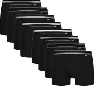 Image Pack x8 Boxer Homme Dim Ecodim - Coton Stretch Confortable - Taille L - Noir