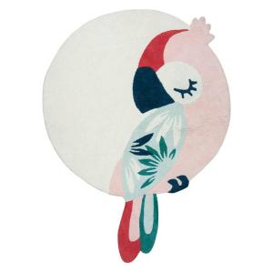 Image Tapis Lilipinso - Tapis Perroquet Rose LLP-H0587 ou Feuilles Monstera LLP-H0635 - Coton