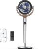 Image Ventilateur Sur Pied Dreo 20 dB Smart - 6 Modes, 8 Vitesses, Minuterie de 12h - Compatible Alexa