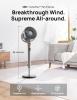 Image Ventilateur Sur Pied Dreo 20 dB Smart - 6 Modes, 8 Vitesses, Minuterie de 12h - Compatible Alexa