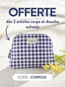 Image 20% de réduction sur la gamme corps et douche (hors promotion) + 1 trousse Vichy offerte dès 2 articles achetés