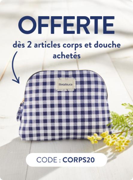 Image 20% de réduction sur la gamme corps et douche (hors promotion) + 1 trousse Vichy offerte dès 2 articles achetés