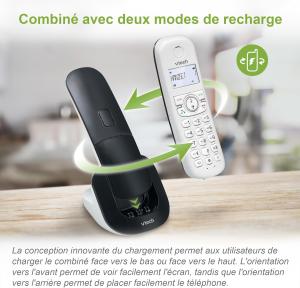 Image Téléphone sans Fil DECT VTech CS1500 - Fonctionnalités Blocage d'appel, Identification de l'appelant/Appel en Attente - Blanc
