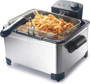 Image Friteuse électrique SENYA SYCK-DF009 Family Fryer - 5L - Cuve Amovible - Inox Argent
